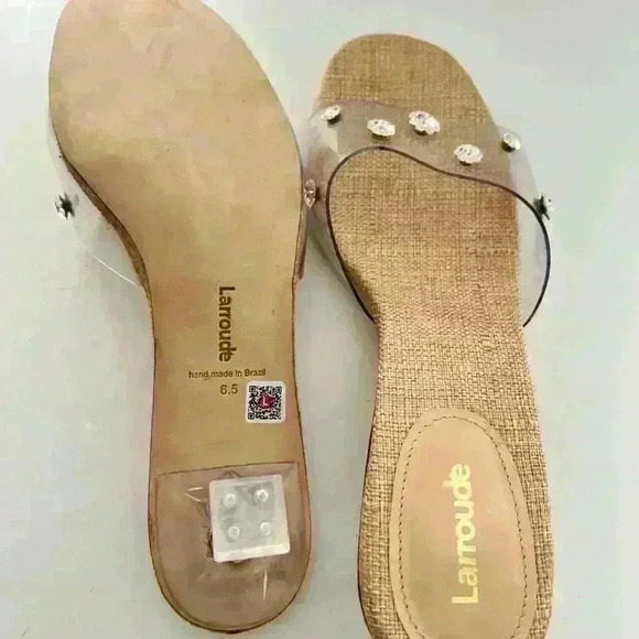 NEW! Vivi Lucite Mule in Clear Vinyl with Swarovski® Crystals - Picture 7 of 8